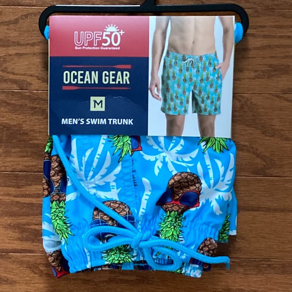NWT Ocean Gear Men's UPF Swim Trunks
